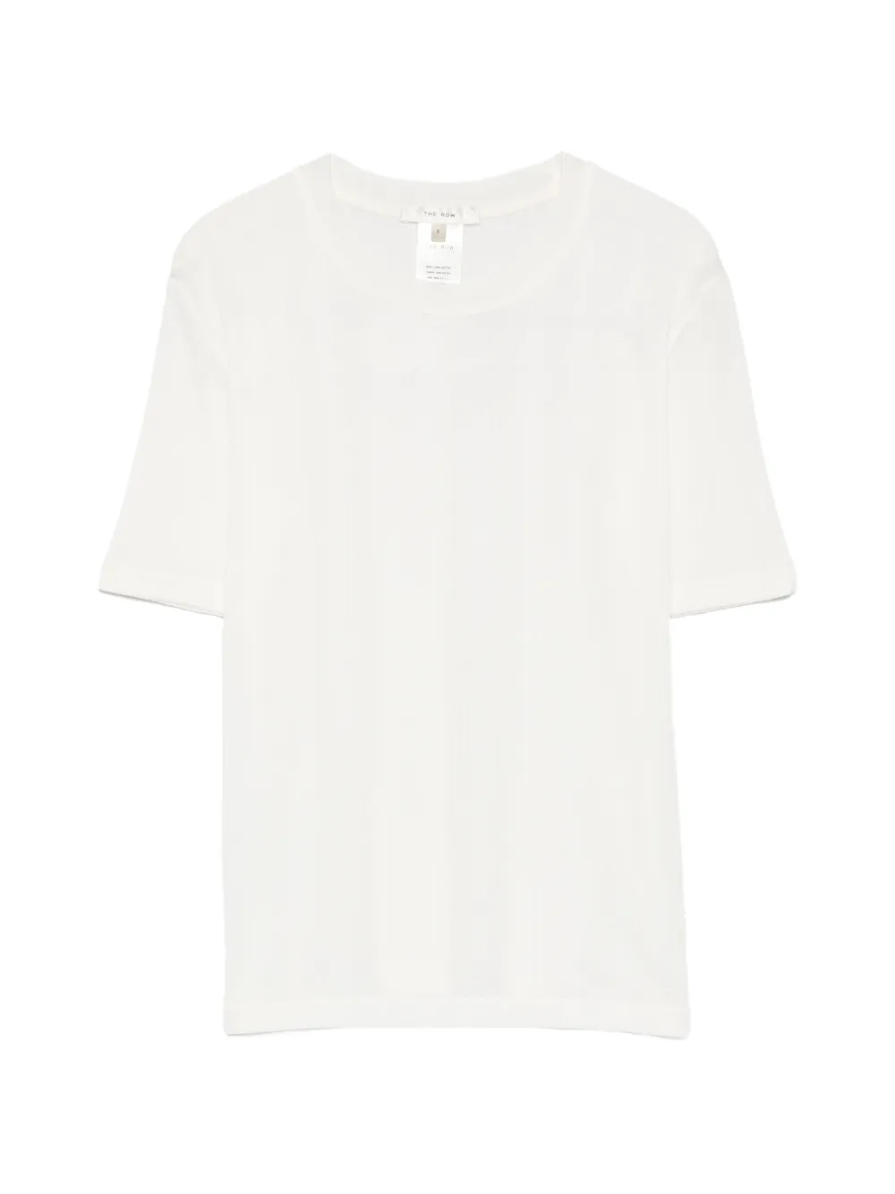 The Row Etina ribbed short-sleeve T-shirt - Toni neutri