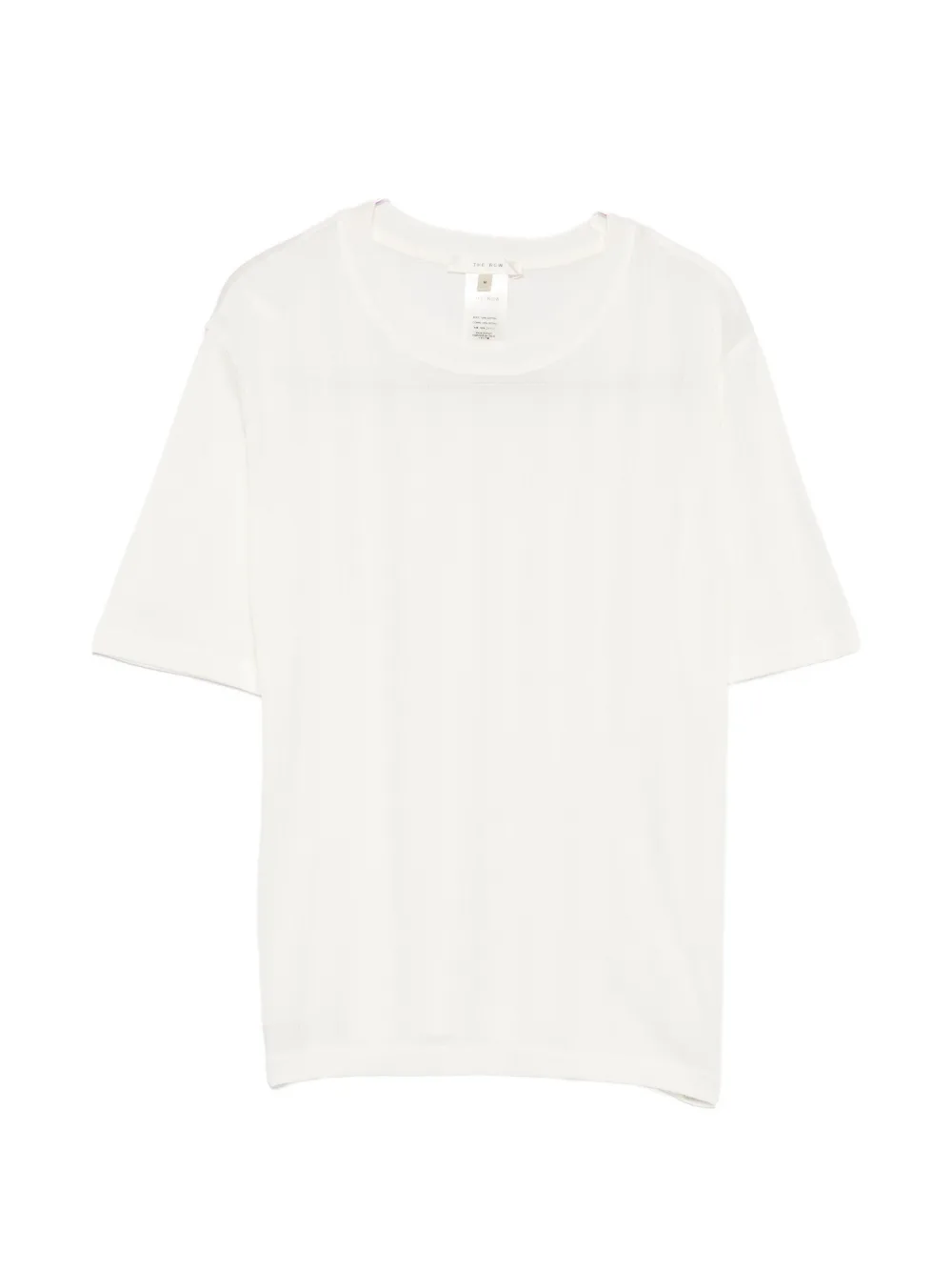 The Row Etina ribbed short-sleeve T-shirt - Toni neutri