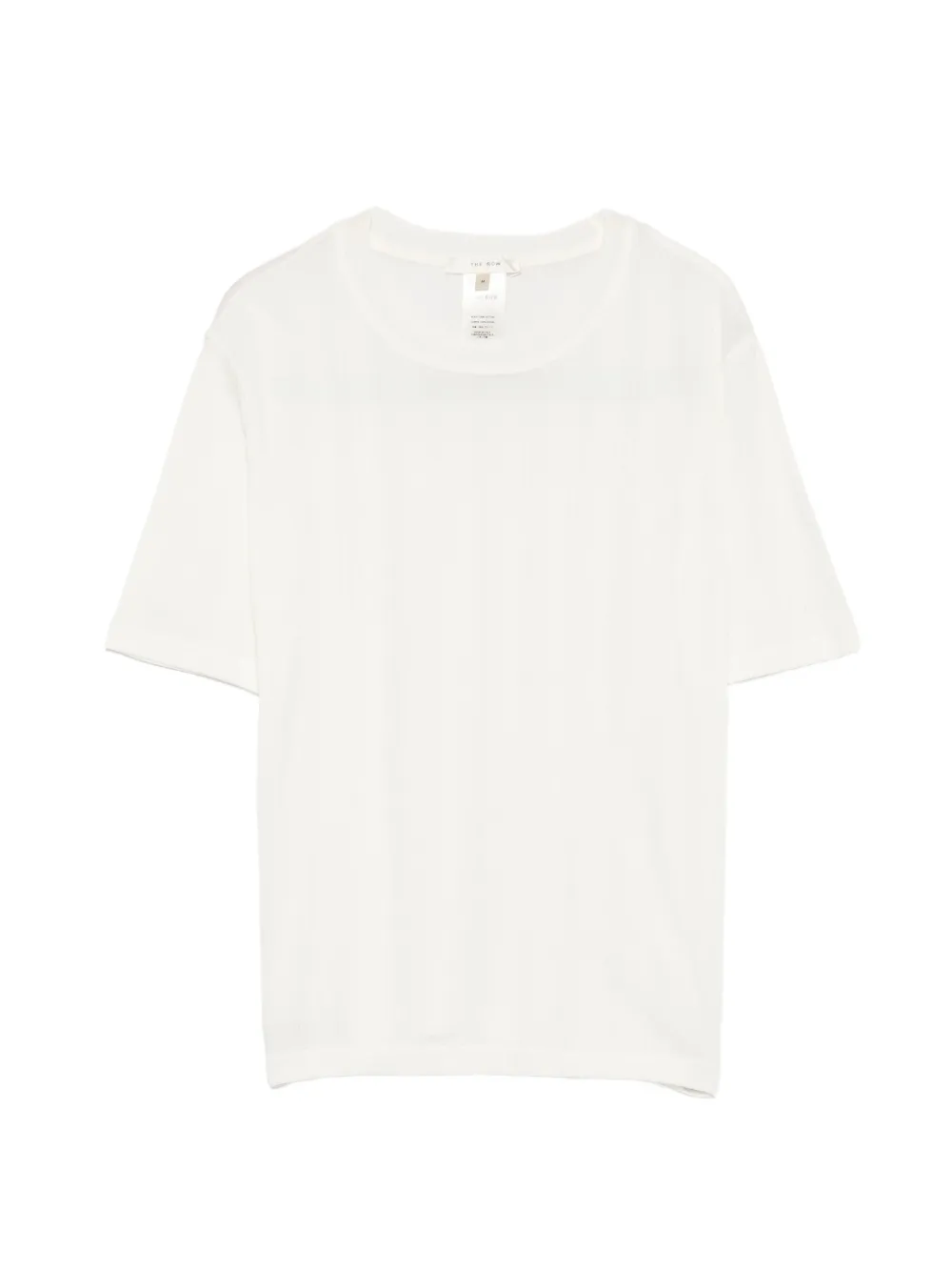 The Row Etina ribbed short-sleeve T-shirt - Toni neutri