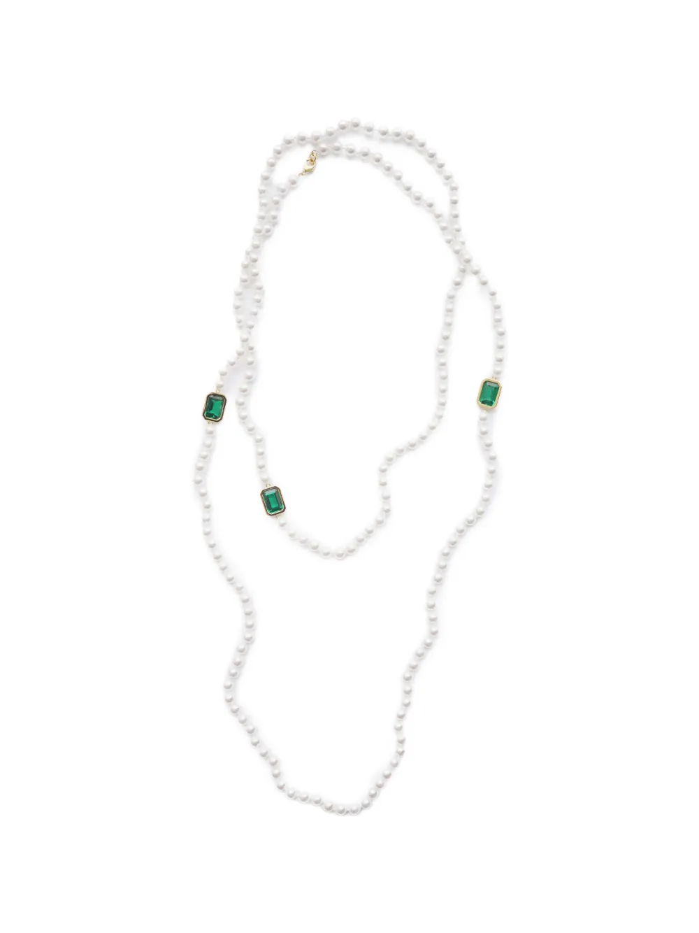 Izabel Display Mega Pearl cubic-zirconia necklace - Oro
