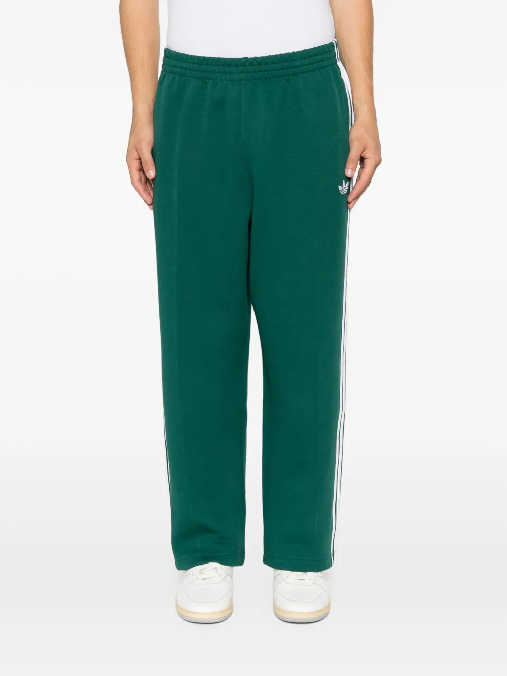 adidas logo-embroidered side-stripe track pants Groen