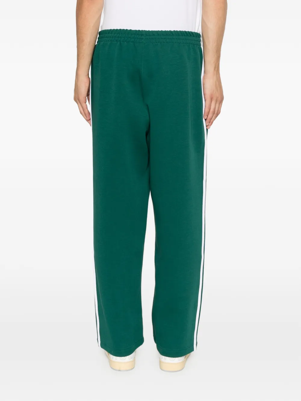 adidas logo-embroidered side-stripe track pants Groen