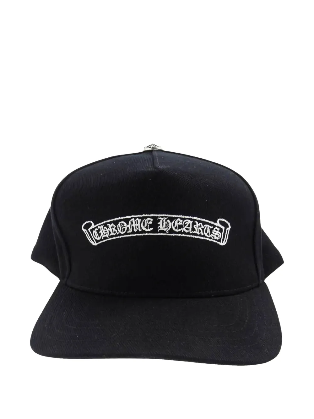 Chrome Hearts embroidered Scroll baseball hat - Black