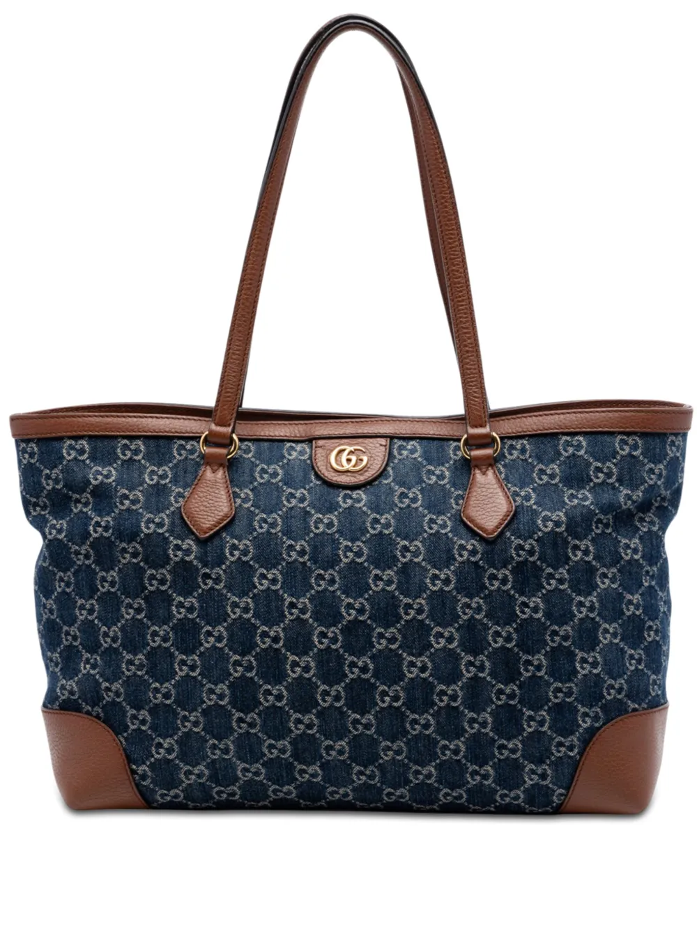 Gucci Pre-Owned 2016-2026 Medium GG Denim Ophidia tote bag - Blu