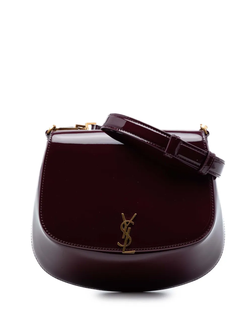 Saint Laurent Pre-Owned 2024 Mini Patent Monogram Voltaire Top Handle Bag in Box shoulder bag - Rosso