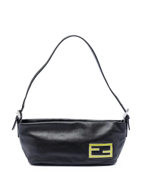 Fendi Pre-Owned 2000-2010 Leather FF Baguette shoulder bag