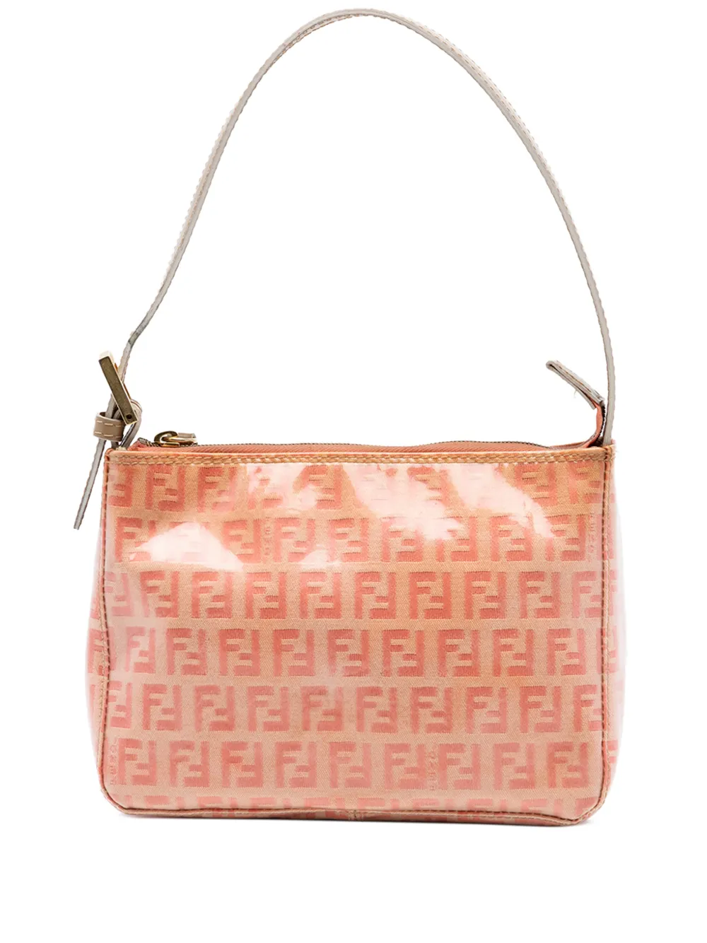 Fendi Pre-Owned 2000-2010 Zucchino Crystal Pochette handbag - Orange