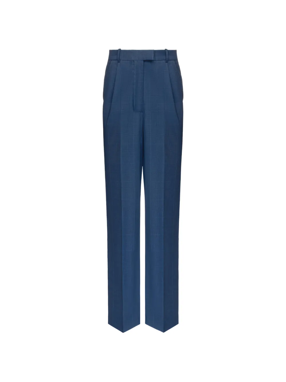 Situationist pleated virgin-wool tailored trousers - Blu