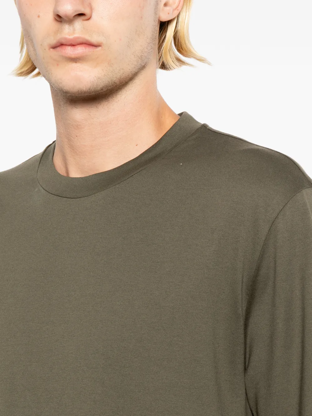 Brioni T-shirt met ronde hals Groen