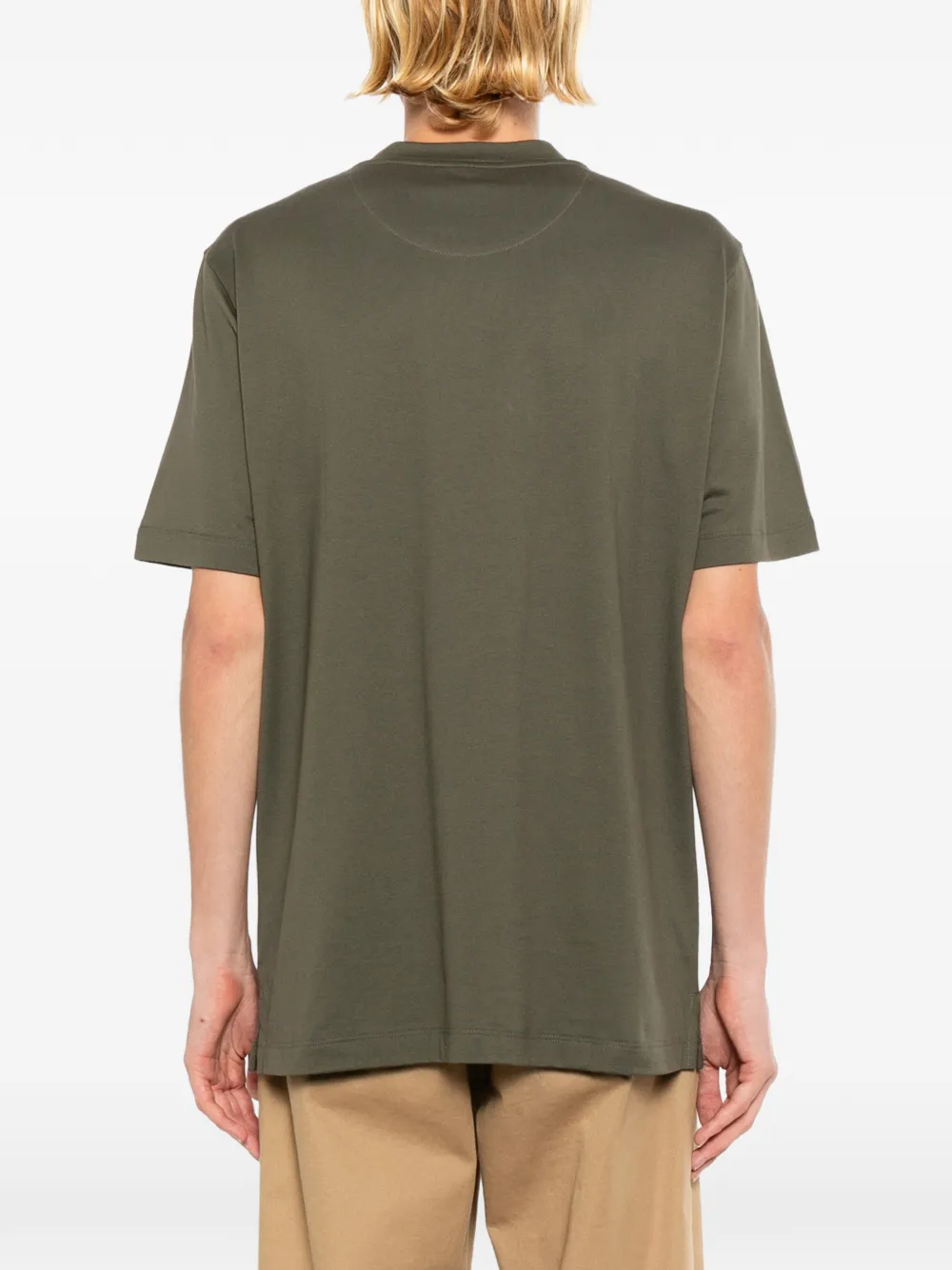 Brioni T-shirt met ronde hals Groen