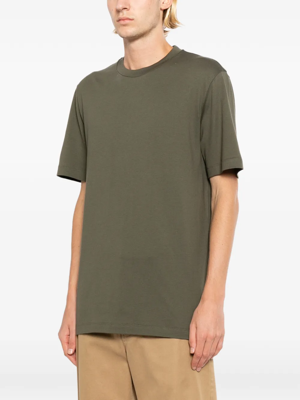 Brioni T-shirt met ronde hals Groen