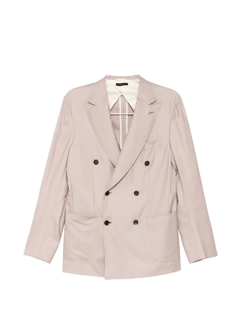 Brioni double-breasted peak-lapel jacket - Rosa