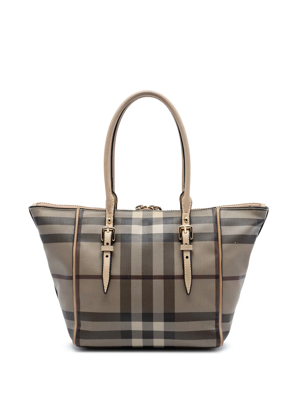 Burberry Pre-Owned 2000-2017 Small Smoke Check Coated Canvas Salisbury tote bag - Grey