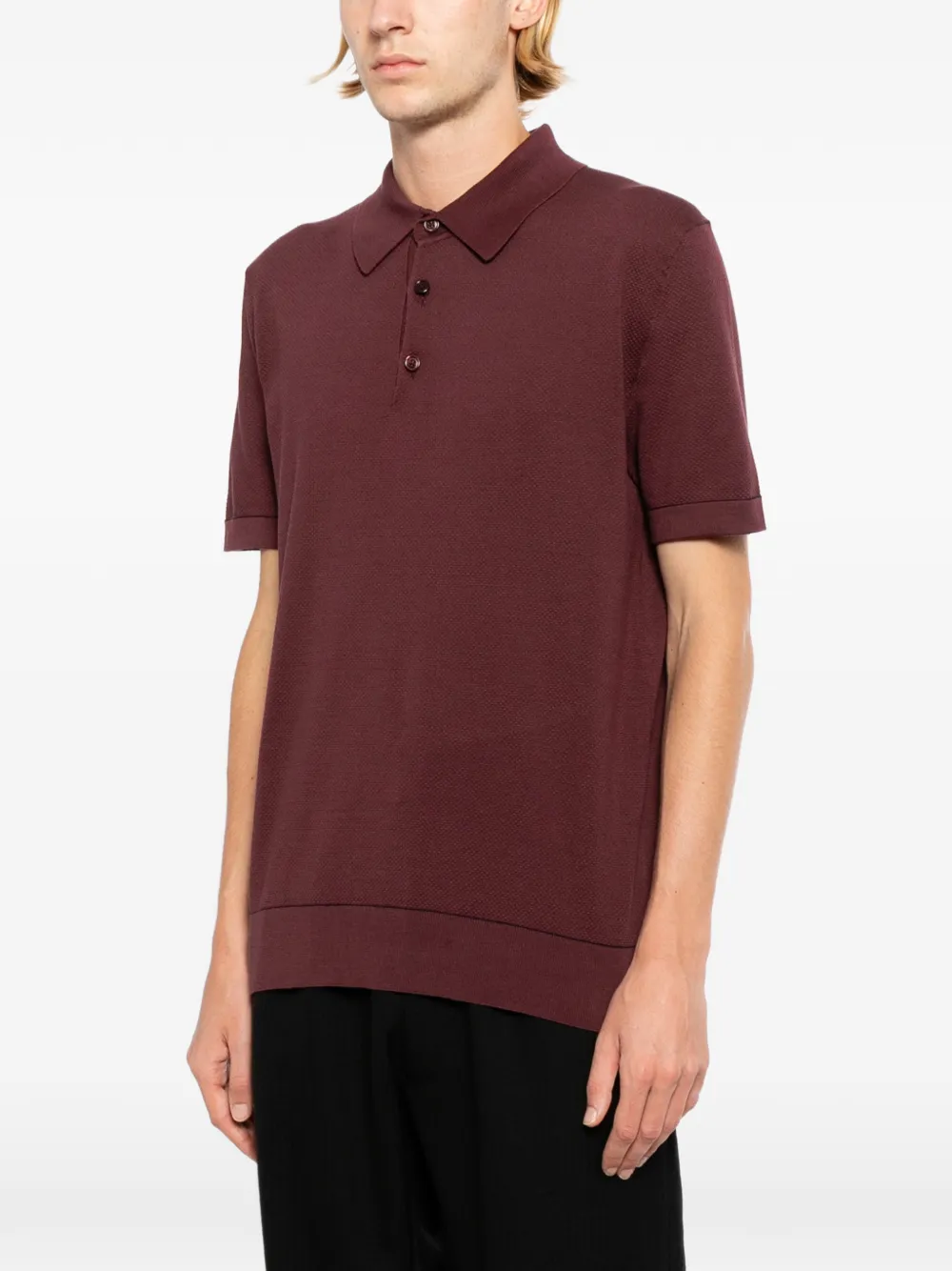 Brioni Poloshirt met korte mouwen Rood