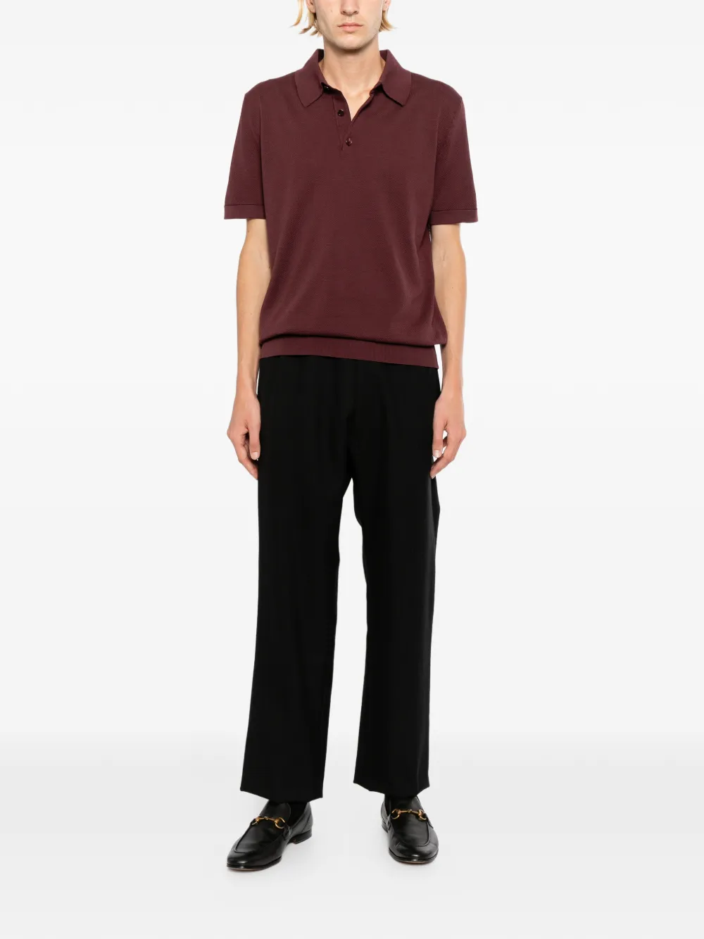 Brioni Poloshirt met korte mouwen Rood
