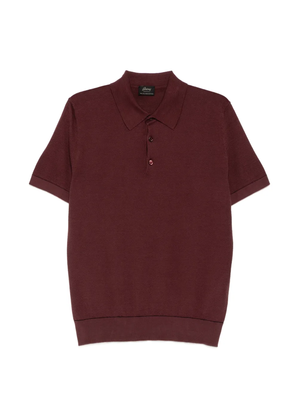 Brioni short-sleeve polo shirt - Rosso