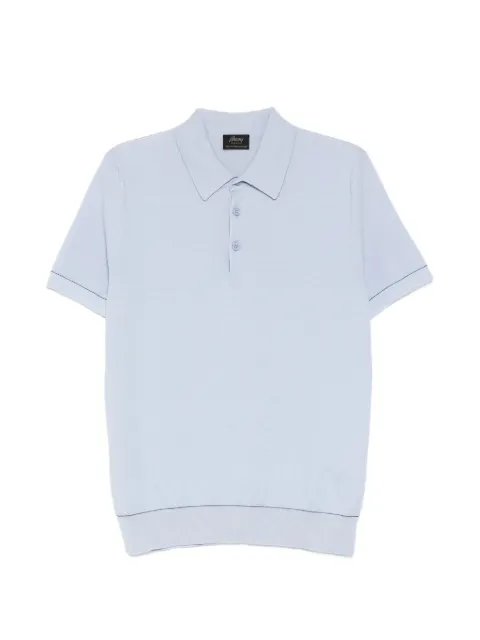 Brioni Sea Island piqué cotton polo shirt