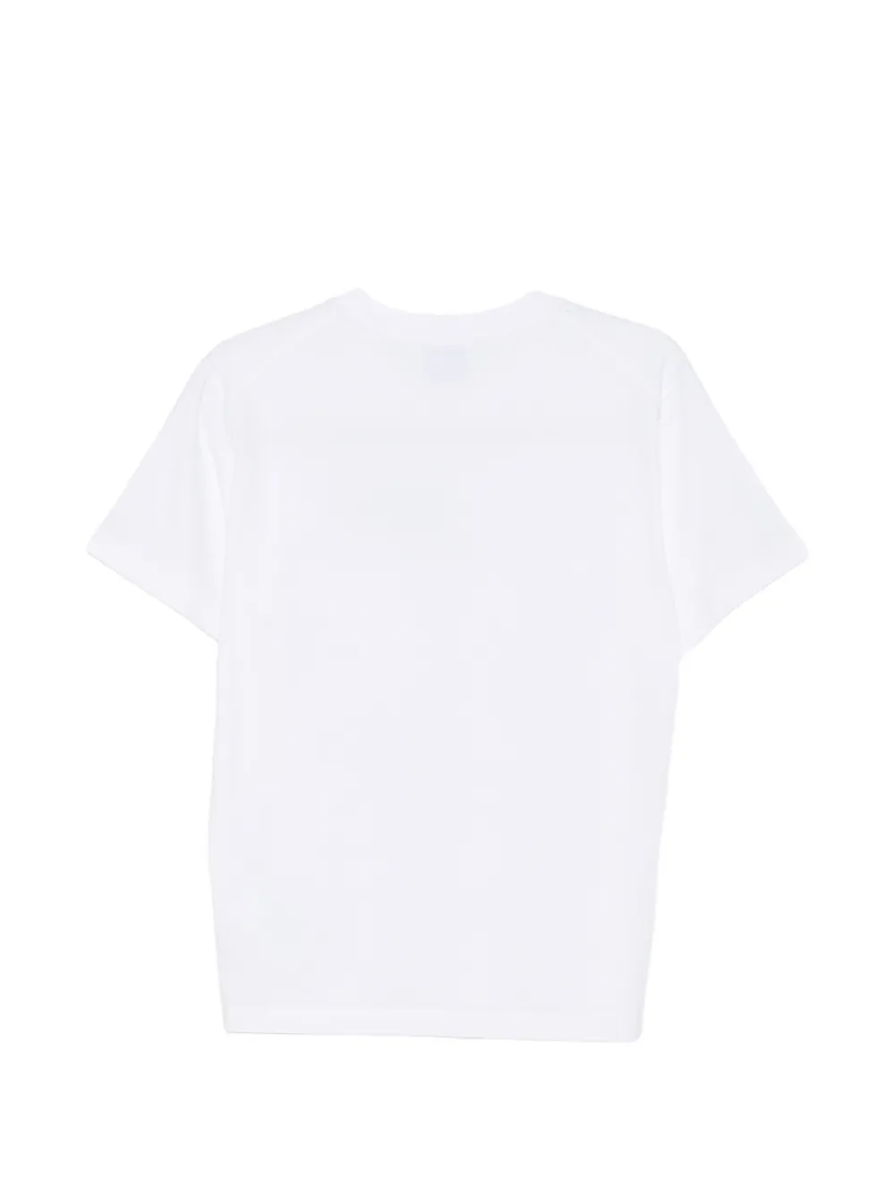 MOSCHINO JEANS Broderie anglaise T-shirt met logodetail Wit