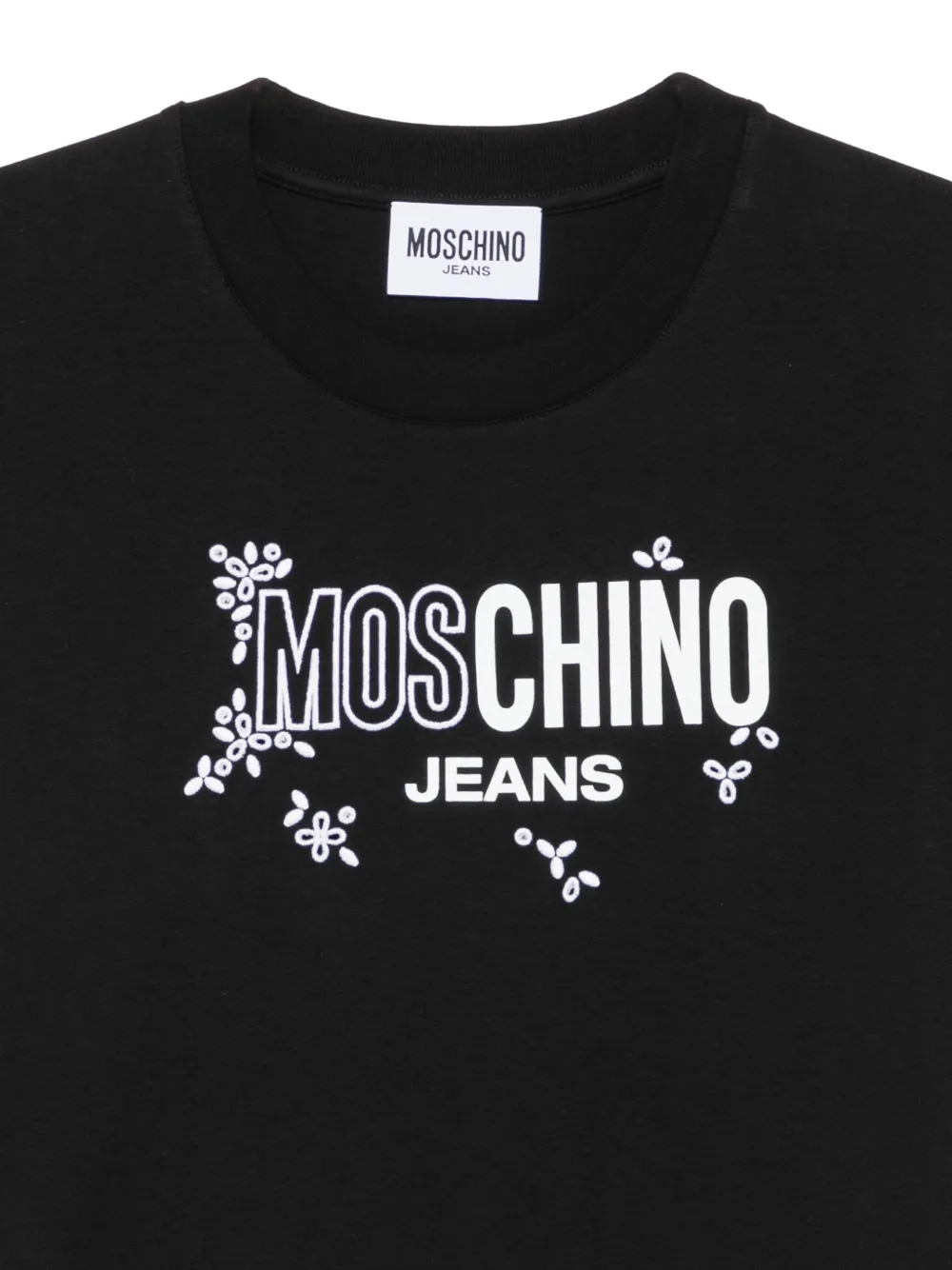 MOSCHINO JEANS T-shirt met logo Zwart