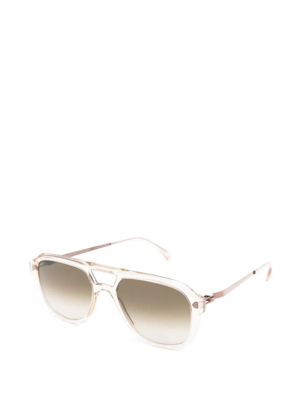 Mykita Lavand zonnebril met piloten montuur Beige