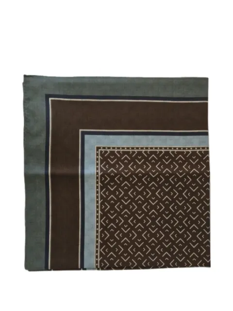 Altea geometric-print border-detail scarf