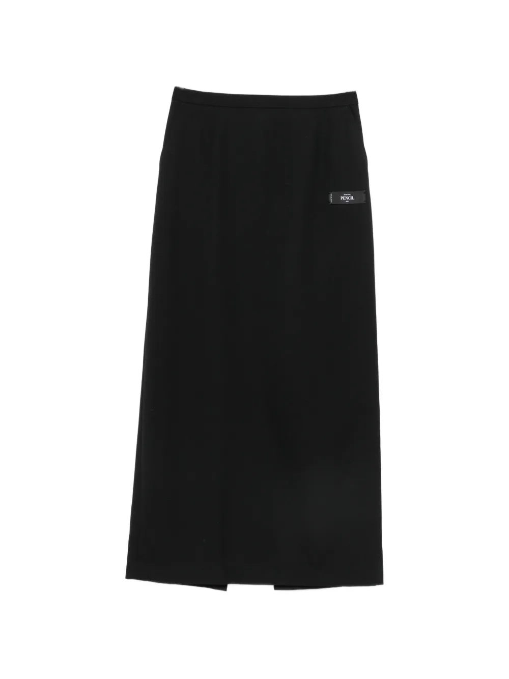 Maison MIHARA YASUHIRO logo-patch maxi skirt - Nero