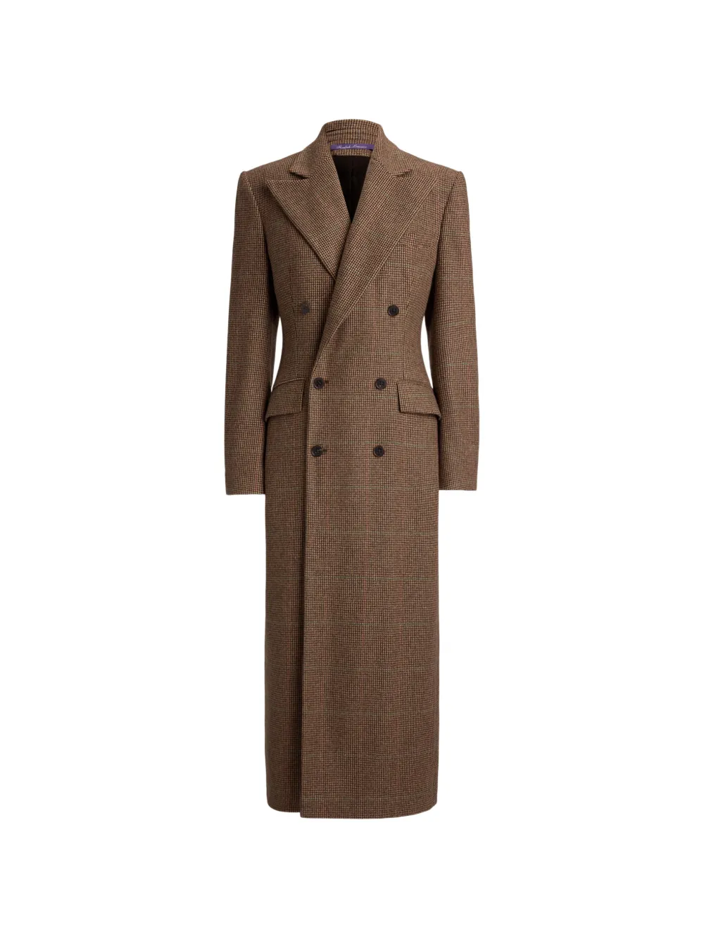 Ralph Lauren Collection Affton double-breasted houndstooth coat