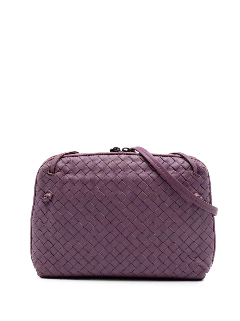 Bottega Veneta Pre-Owned 2012-2026 Nappa Intrecciato Nodini crossbody bag - Violett
