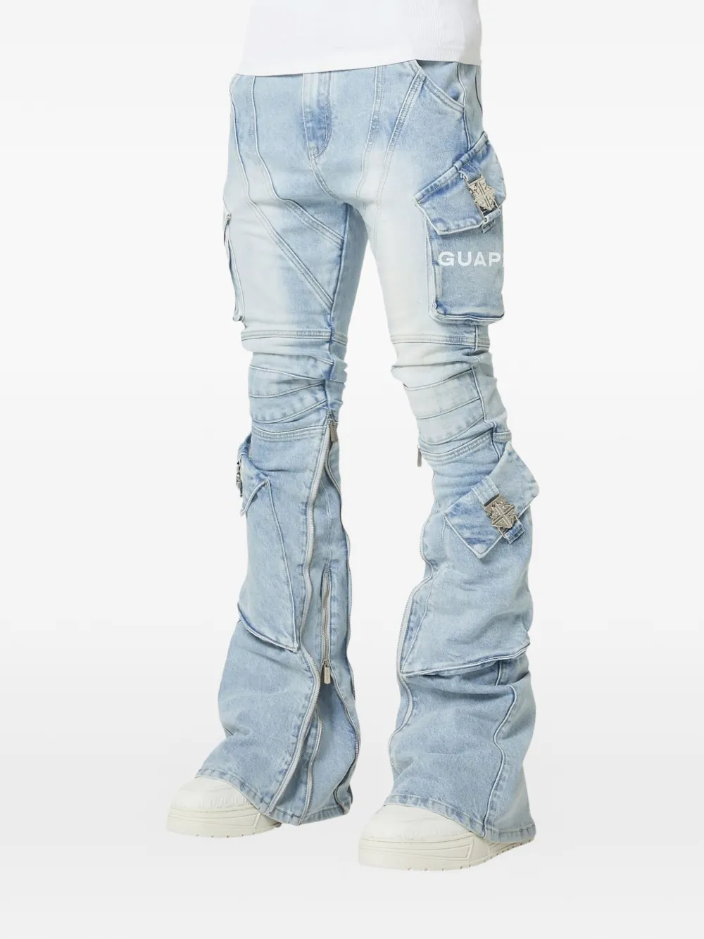 Guapi Jeans Cargo Black Ops - Blu 
