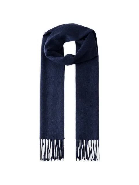 Hackett London fringed cashmere scarf