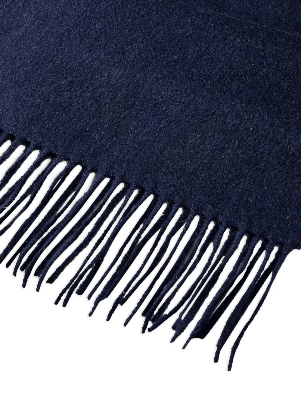 Hackett London Kasjmier sjaal met franje Blauw