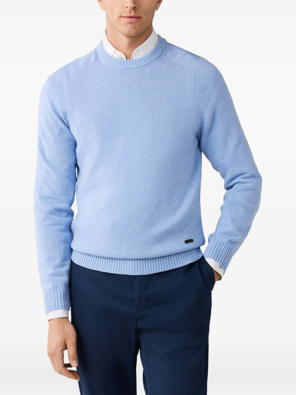 Hackett London Pullover mit Rundhalsausschnitt - Blau