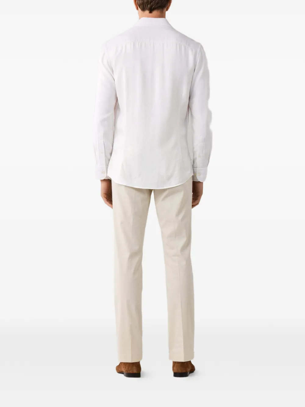 Hackett London Katoenen overhemd Wit