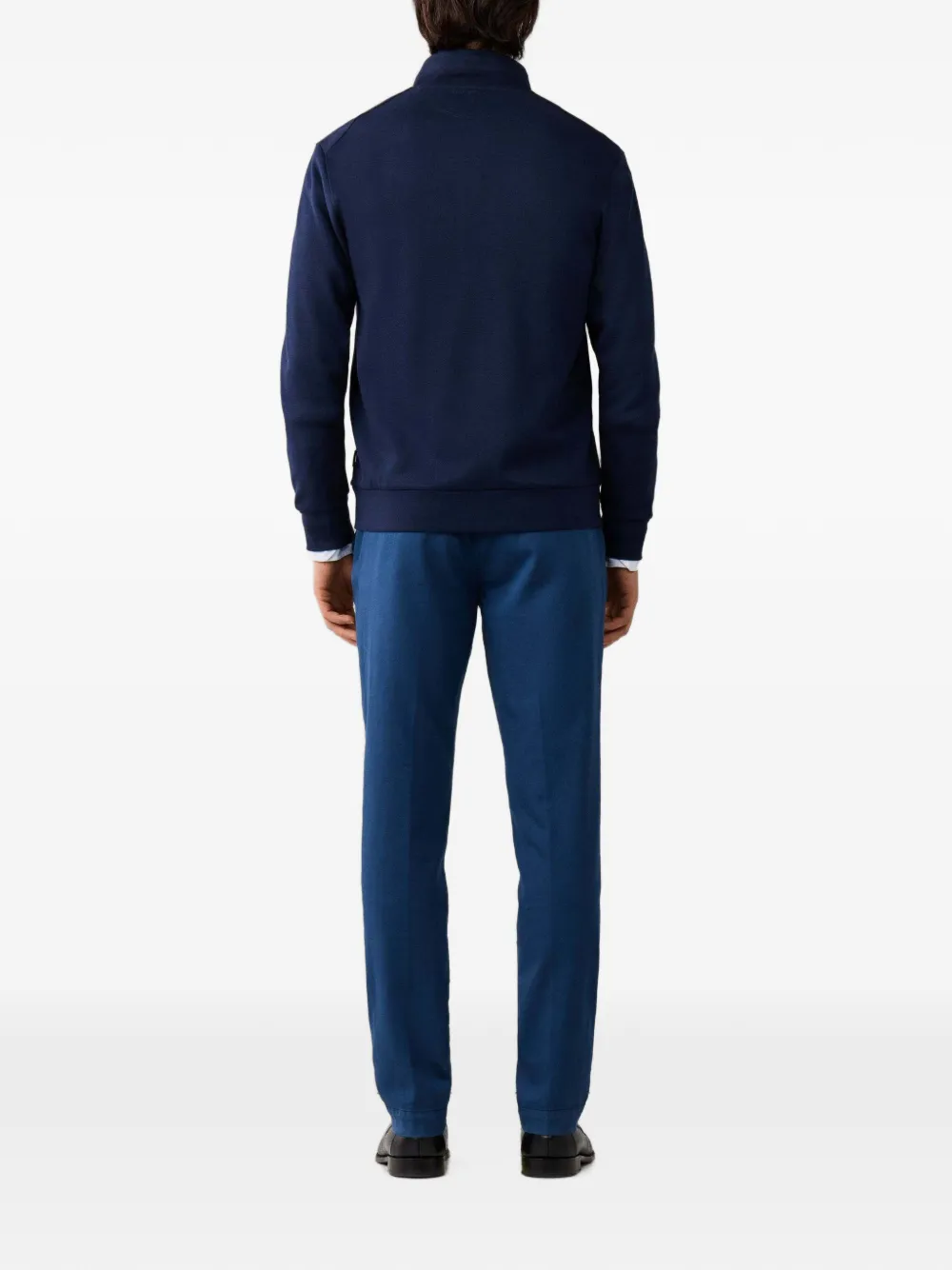 Hackett London Sweater met rits Blauw