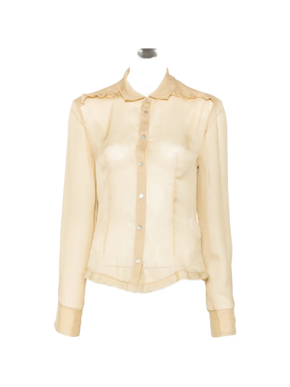 Paloma Wool Eralda ruffled sheer shirt - Toni neutri