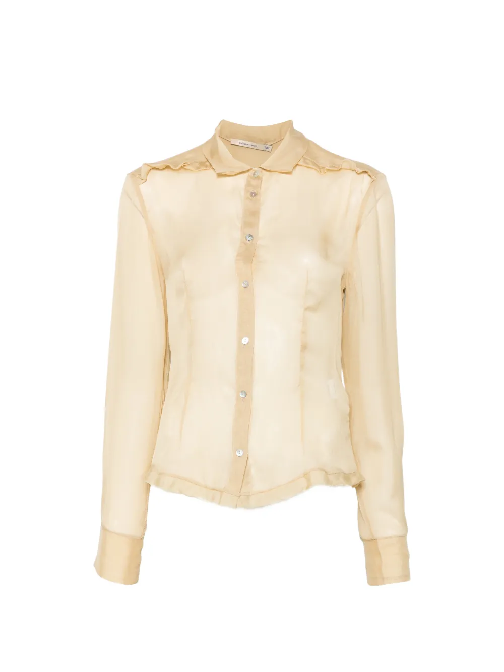 Paloma Wool Eralda ruffled sheer shirt - Toni neutri