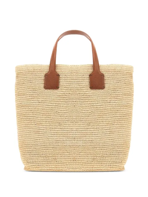 DRAGON DIFFUSION x Sovani woven raffia tote bag