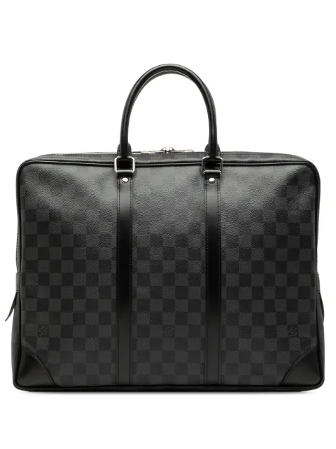 Louis Vuitton Pre-Owned 2016 Damier Graphite Porte Documents Voyage PM business bag