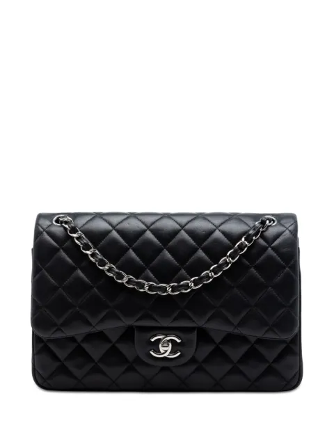 CHANEL Pre-Owned Jumbo Classic Double Flap skuldertaske i lammeskind fra 2017-2018