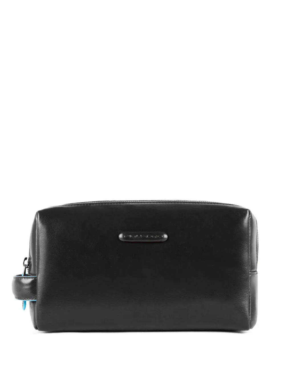 PIQUADRO leather wash bag - Schwarz