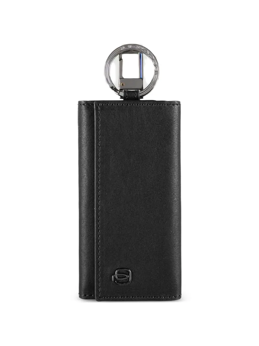 PIQUADRO leather six-hook key holder - Nero