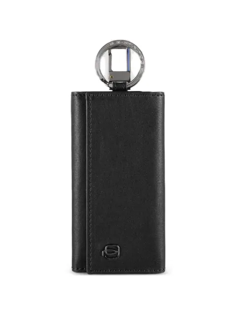 PIQUADRO leather six-hook key holder