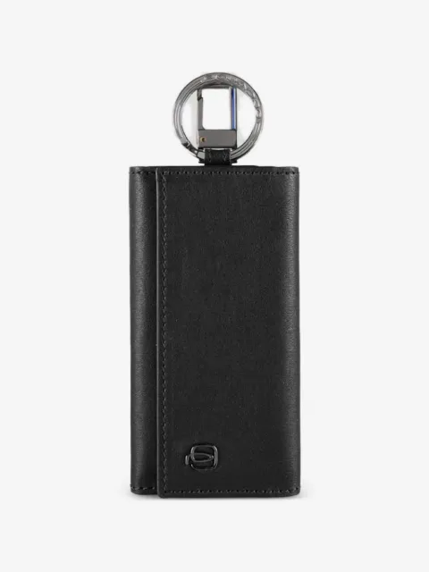 PIQUADRO leather six-hook key holder