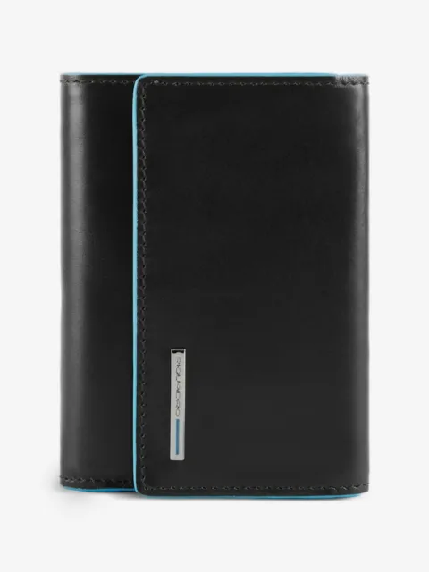PIQUADRO trifold leather wallet
