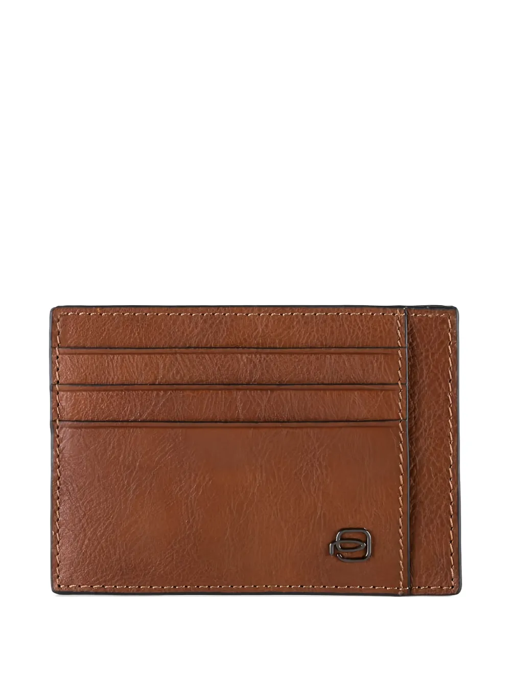 PIQUADRO leather card holder - Marrone