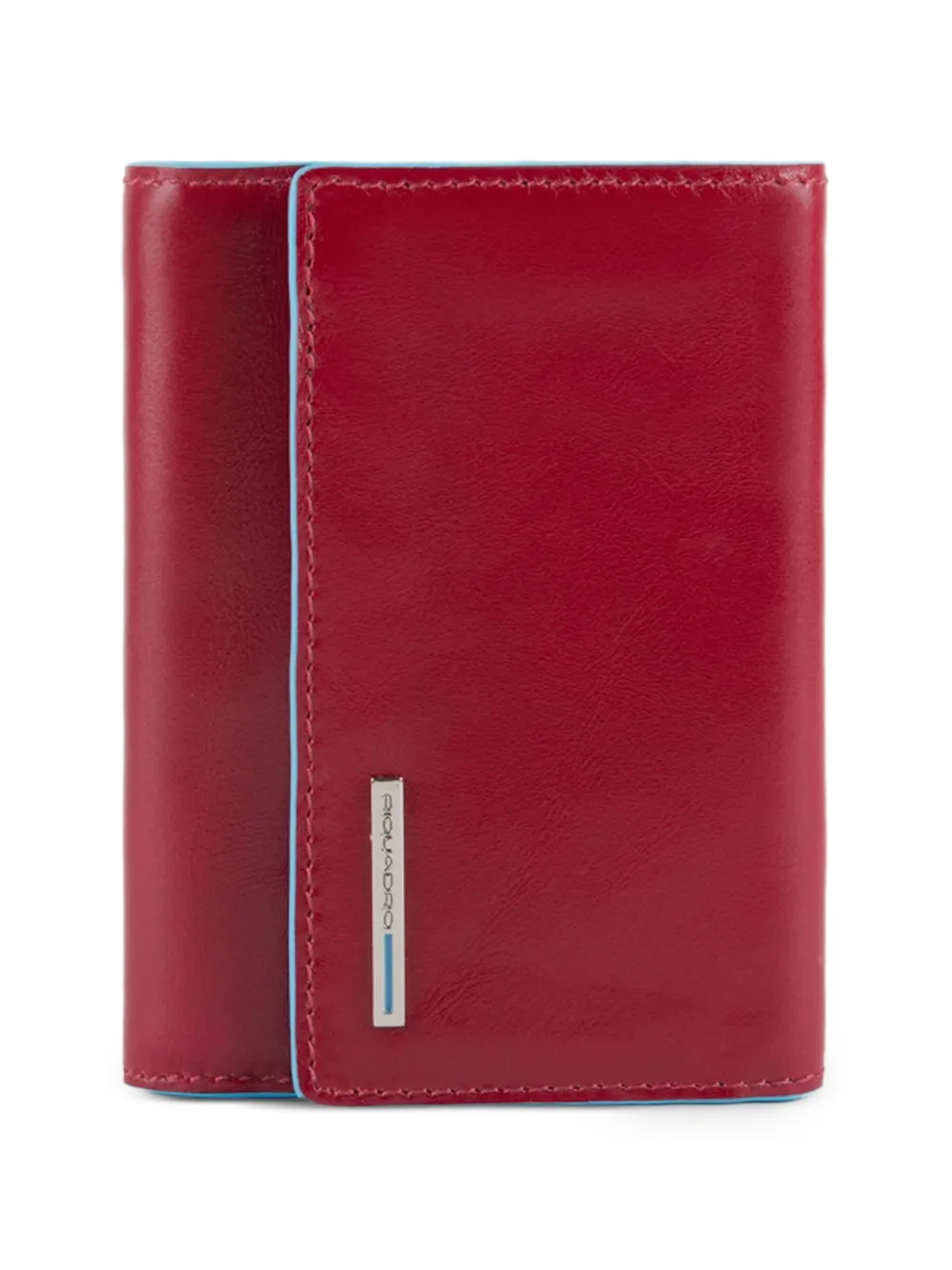 PIQUADRO trifold leather wallet - Rosso