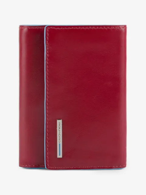 PIQUADRO trifold leather wallet