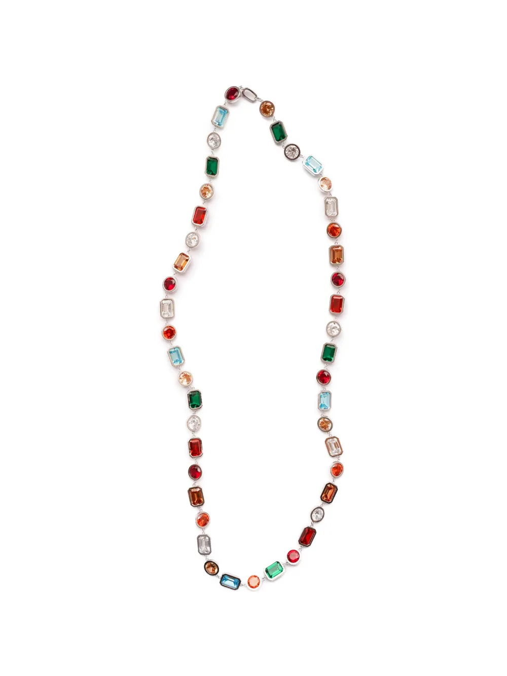 Izabel Display Mega cubic-zirconia-embellished necklace - Argento