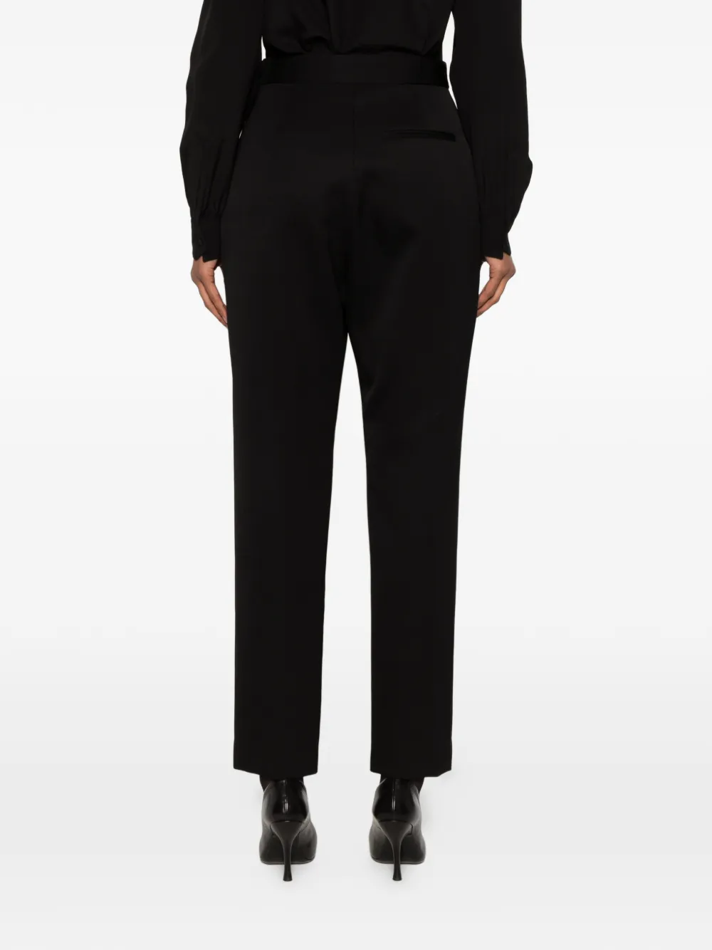The Row Eranza geplooide pantalon Zwart