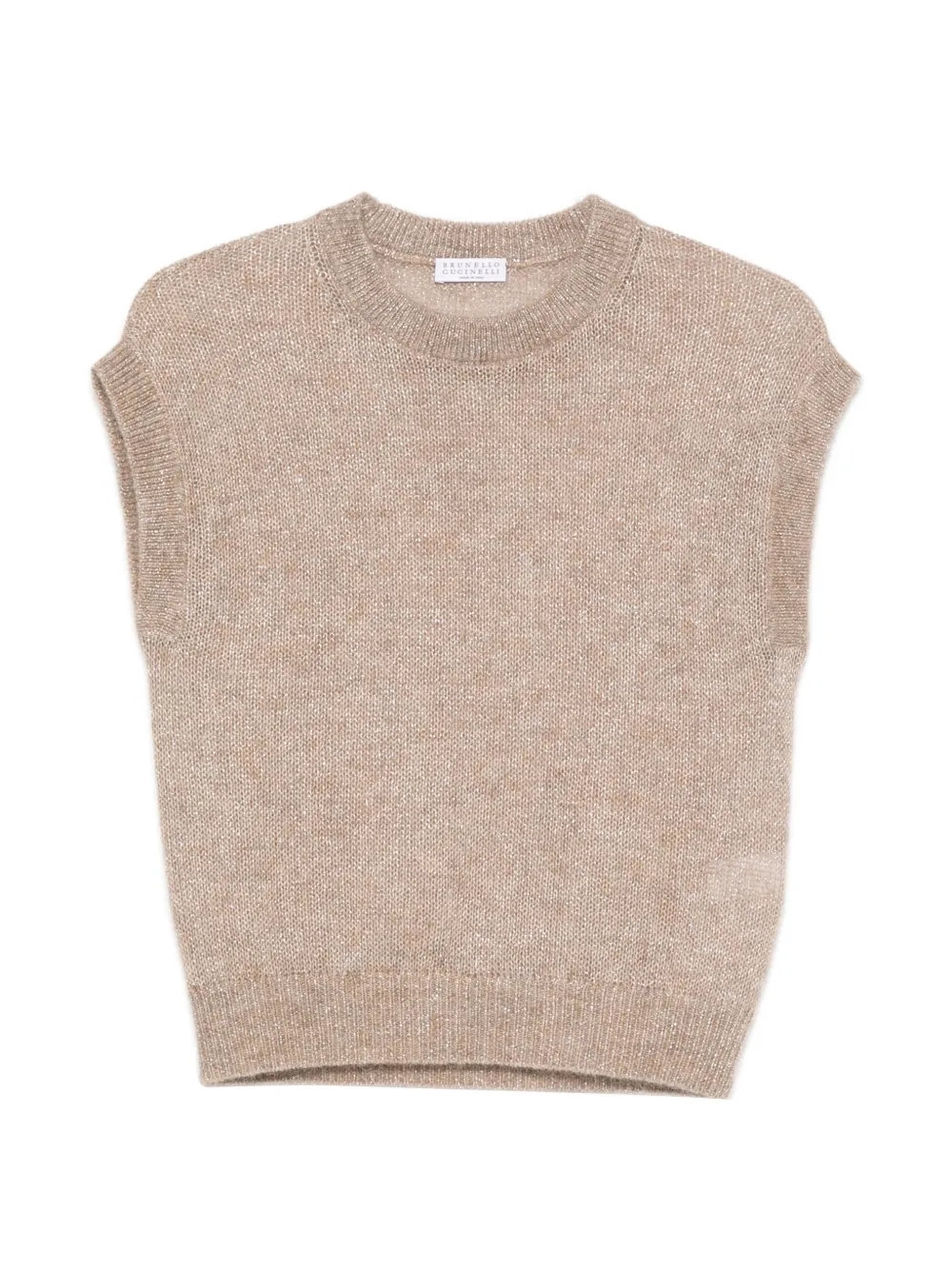 Brunello Cucinelli crew-neck vest - Nude